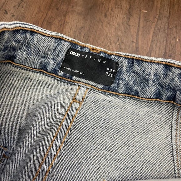ASOS Hourglass Denim Maxi Skirt Size 4 - Picture 6 of 9